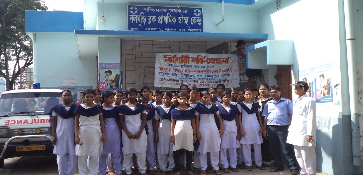 Kishori Shakti session at Nalmuri Sub-Centre health camp